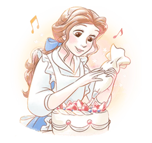 🍰 Стикер «Beauty and the Beast (Romantic)» для Telegram