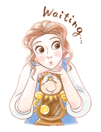 😯 Стикер «Beauty and the Beast (Romantic)» для Telegram