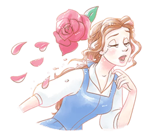 😢 Стикер «Beauty and the Beast (Romantic)» для Telegram