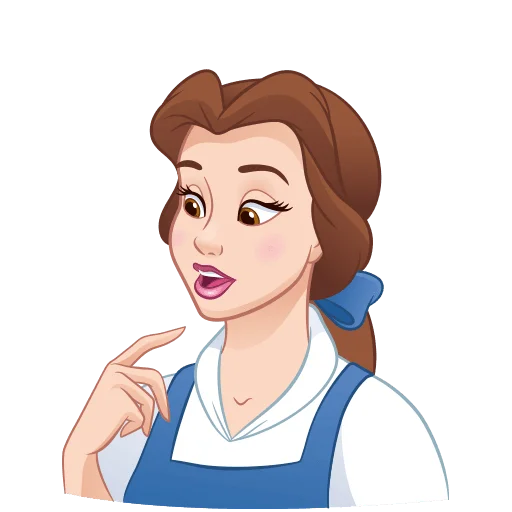 🤔 Стикер «Красавица и Чудовище Без Текста» для Telegram