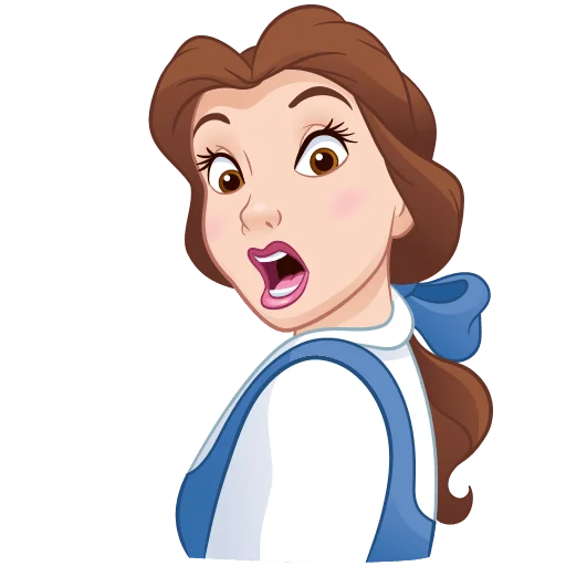 😱 Стикер «Красавица и Чудовище Без Текста» для Telegram