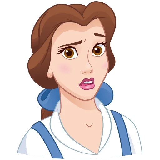 😨 Стикер «Красавица и Чудовище Без Текста» для Telegram