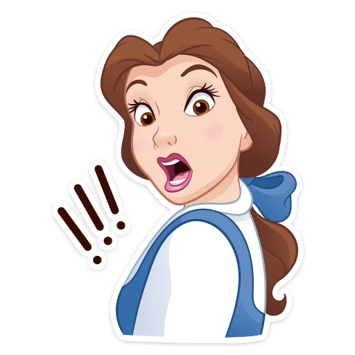 😱 Стикер «Красавица и Чудовище» для Telegram
