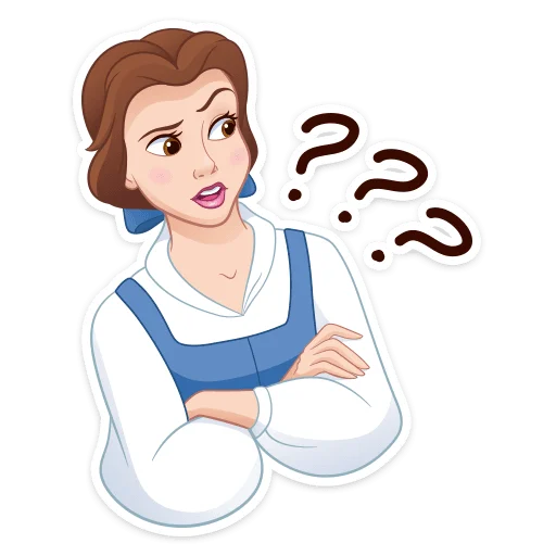 🙄 Стикер «Красавица и Чудовище» для Telegram