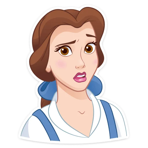 😨 Стикер «Красавица и Чудовище» для Telegram