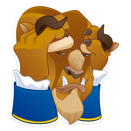 🫣 Стикер «Красавица и Чудовище» для Telegram