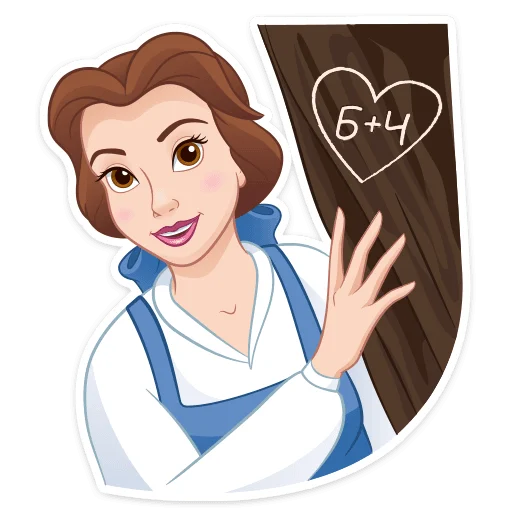 🫶 Стикер «Красавица и Чудовище» для Telegram