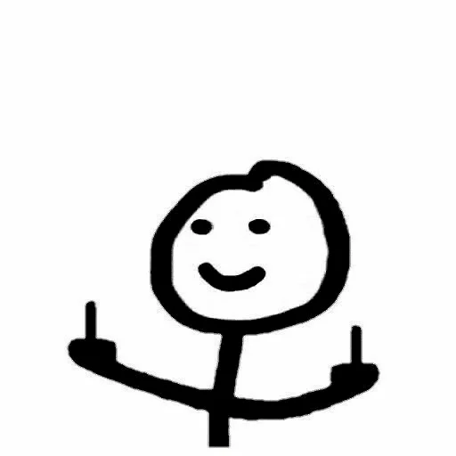 🖕 Стикер «bebra» для Telegram
