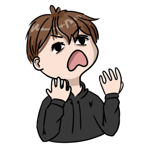 😩 Стикер «sorryguysimjustafreake» для Telegram