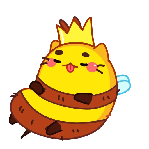 👑 Стикер «Пчелокот» для Telegram