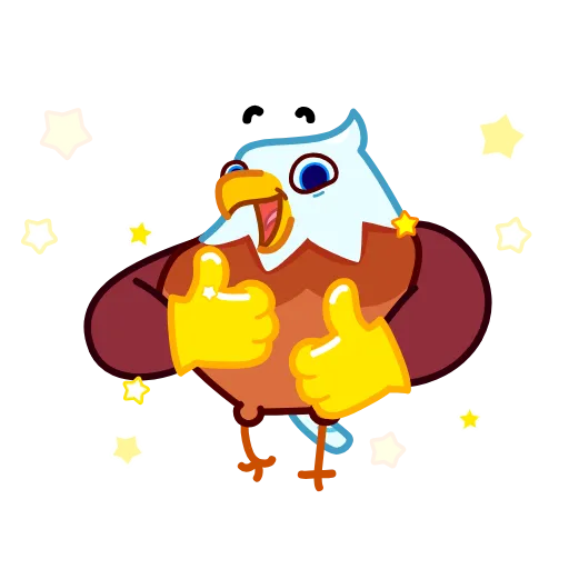 👍 Стикер «Beefy Eagle» для Telegram