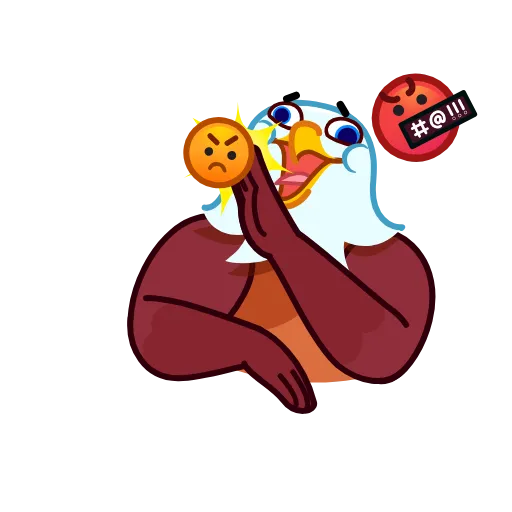 😝 Стикер «Beefy Eagle» для Telegram