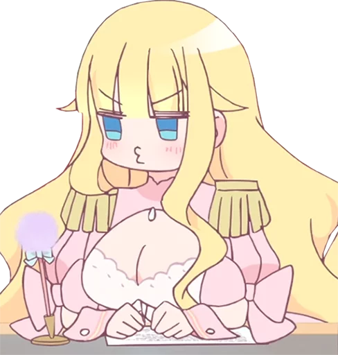 😤 Стикер «Beelzebub-jou no Okinimesu mama» для Telegram