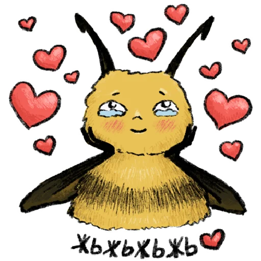 ❤️ Стикер «Пчола» для Telegram
