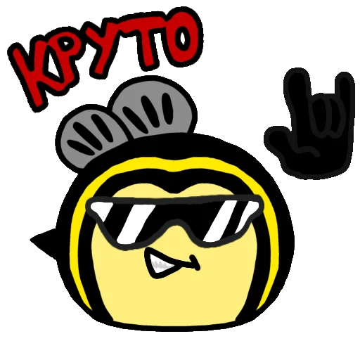 😎 Стикер «ПчОлка ЖУ-ЖУ» для Telegram