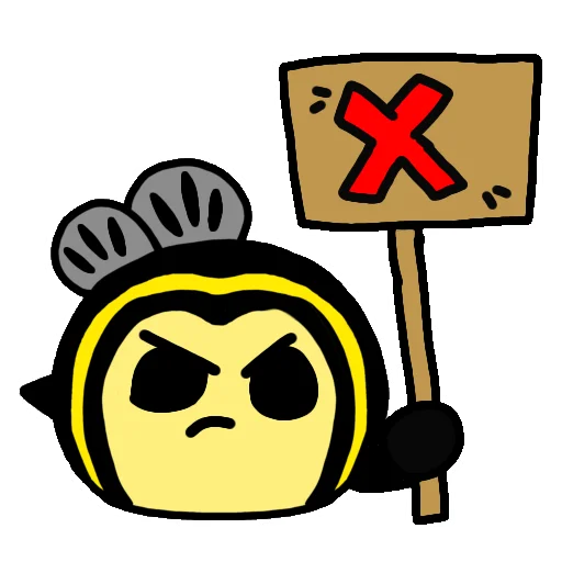 ❌ Стикер «ПчОлка ЖУ-ЖУ» для Telegram