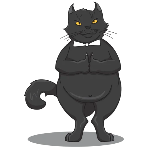 🐈‍⬛ Стикер «Кот Бегемот / Музей Булгакова» для Telegram