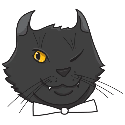 😽 Стикер «Кот Бегемот / Музей Булгакова» для Telegram
