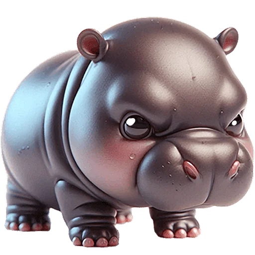 😤 Стикер «Бегемотик 2» для Telegram