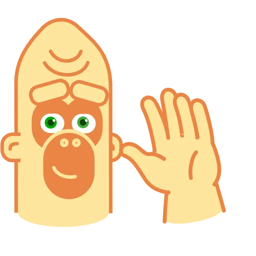 👋 Стикер «Beige Gorilla» для Telegram