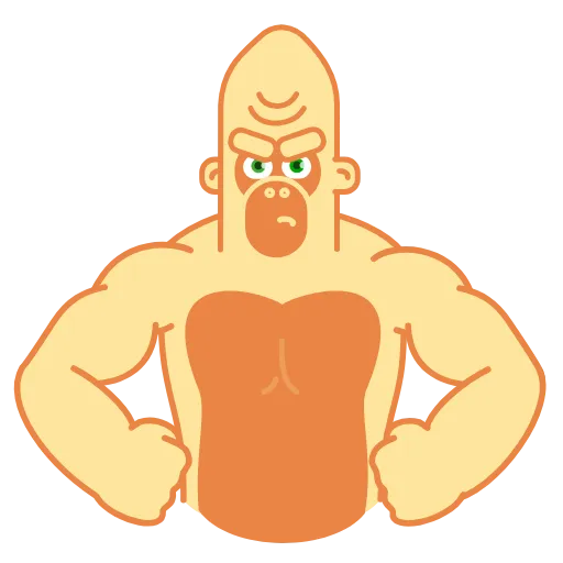 😤 Стикер «Beige Gorilla» для Telegram