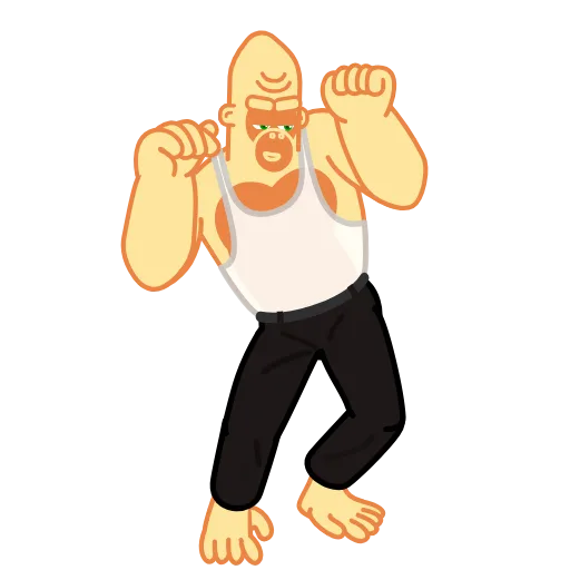 🕺 Стикер «Beige Gorilla» для Telegram