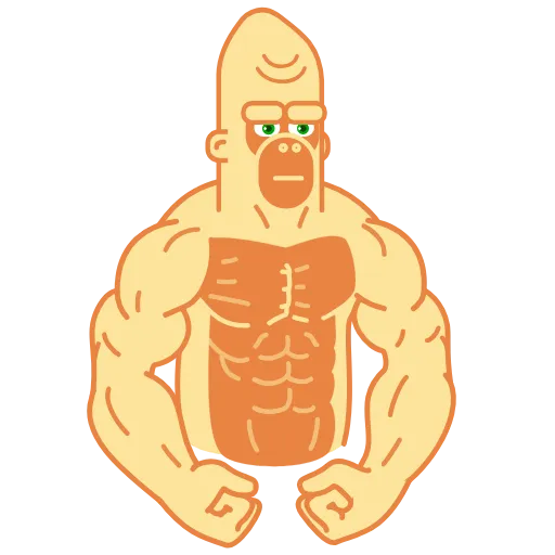 😠 Стикер «Beige Gorilla» для Telegram