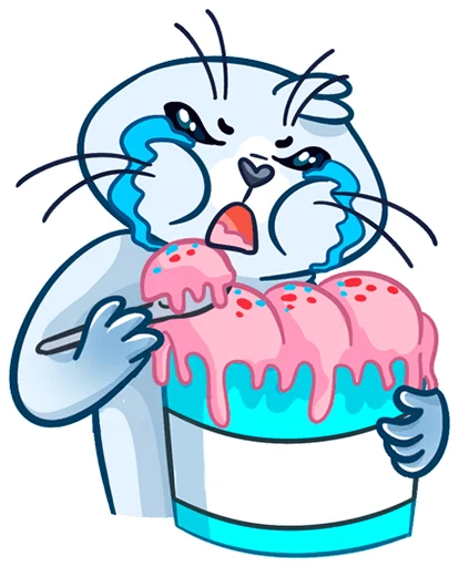 🍦 Стикер «Бельчик» для Telegram