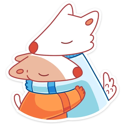 Стикерпак Белка и Стрелка без надписей для Telegram