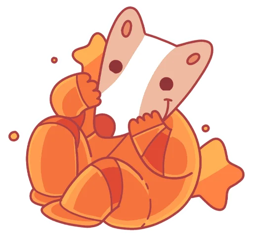 😀 Стикер «Белка и Стрелка без надписей» для Telegram