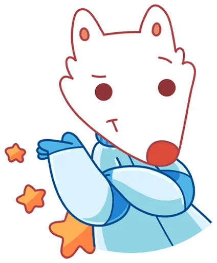 ❓ Стикер «Белка и Стрелка без надписей» для Telegram