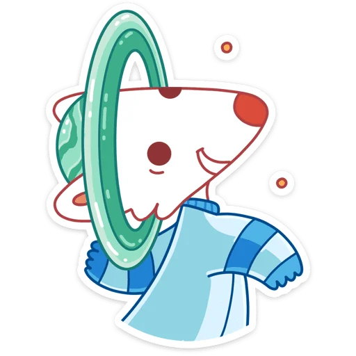 ☺ Стикер «Белка и Стрелка без надписей» для Telegram