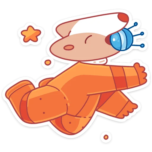 ☺ Стикер «Белка и Стрелка без надписей» для Telegram