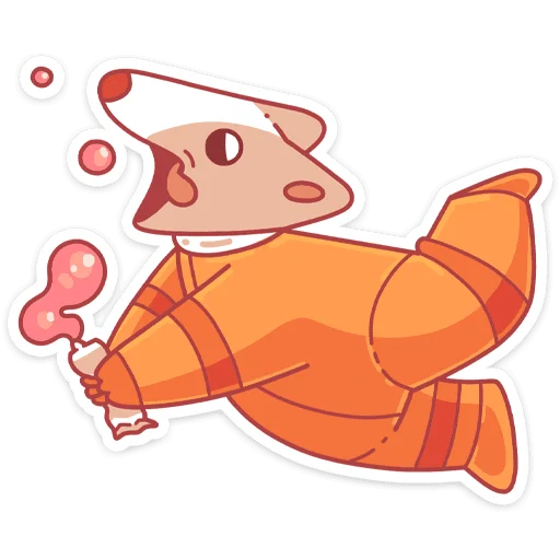🍫 Стикер «Белка и Стрелка без надписей» для Telegram