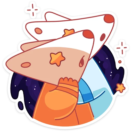 🤩 Стикер «Белка и Стрелка без надписей» для Telegram