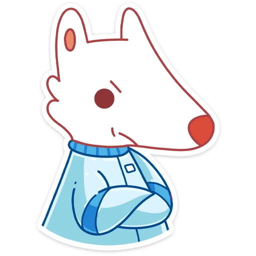 🤨 Стикер «Белка и Стрелка без надписей» для Telegram