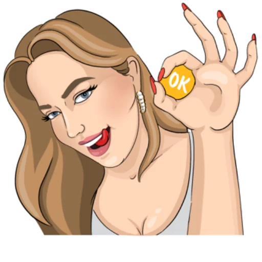 👌 Стикер «Главная по тортикам» для Telegram