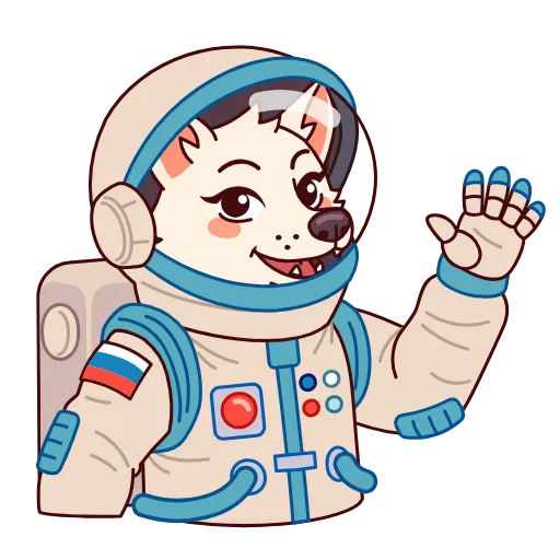 Стикерпак Белка и Стрелка для Telegram