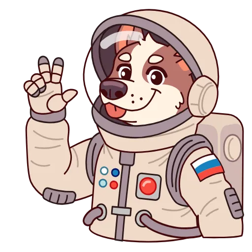 ⭐ Стикер «Белка и Стрелка» для Telegram