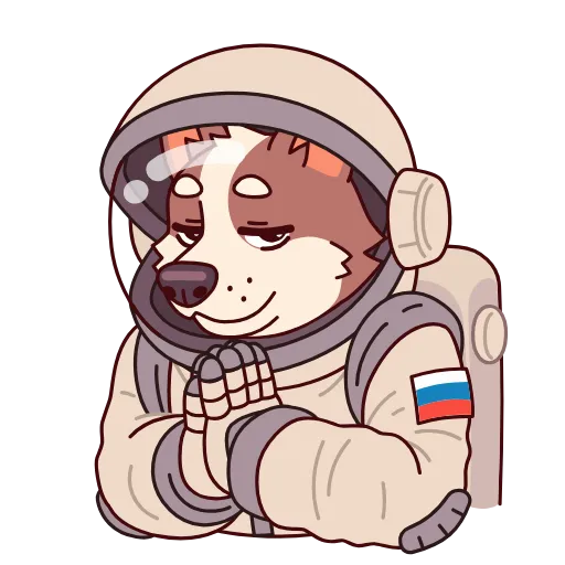 ⭐ Стикер «Белка и Стрелка» для Telegram