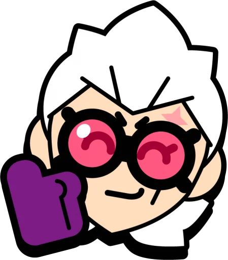 🦾 Стикер «Brawl Stars Belle» для Telegram