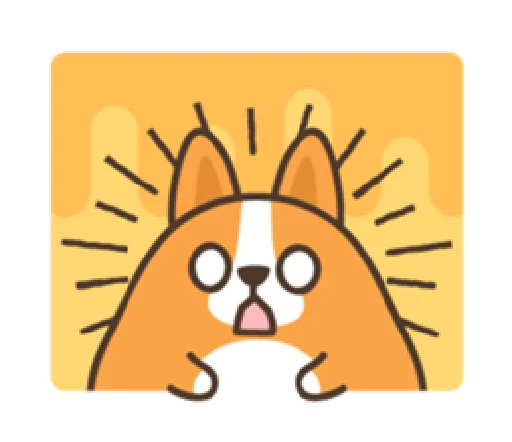 😱 Стикер «belly corgi» для Telegram