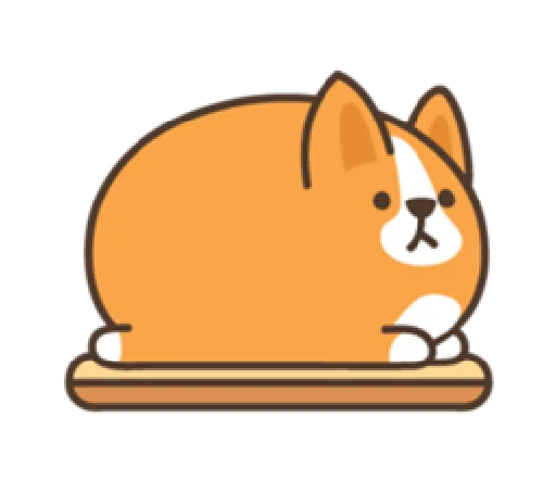 🙂 Стикер «belly corgi» для Telegram