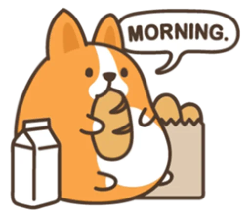 🌞 Стикер «belly corgi» для Telegram