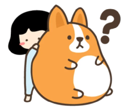 😯 Стикер «belly corgi» для Telegram