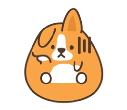 😓 Стикер «belly corgi» для Telegram