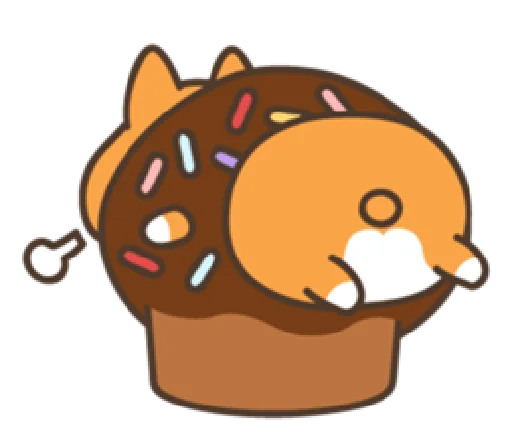 😌 Стикер «belly corgi» для Telegram