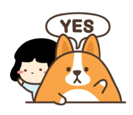 👍 Стикер «belly corgi» для Telegram