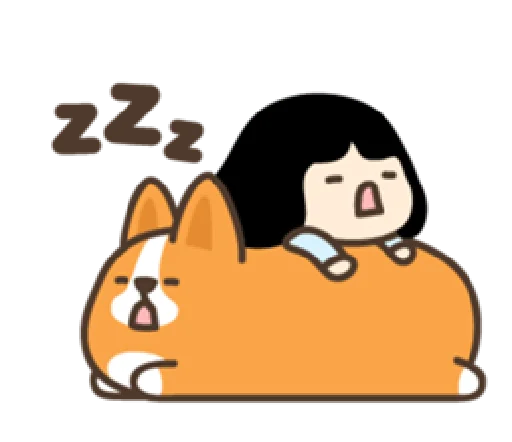 😴 Стикер «belly corgi» для Telegram