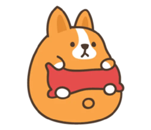 🙂 Стикер «belly corgi» для Telegram